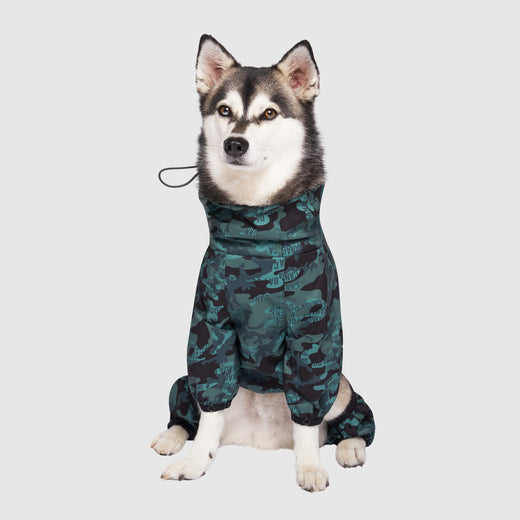 The Slush Suit in Green Camo, Canada Pooch Dog Slush Suit
