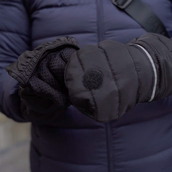 2in1 Dog Walking Puffer Gloves for Winter Canada Pooch