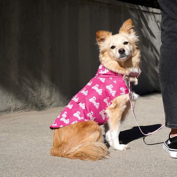 Barbie Rain Poncho for Dogs Canada Pooch Logo Print 8