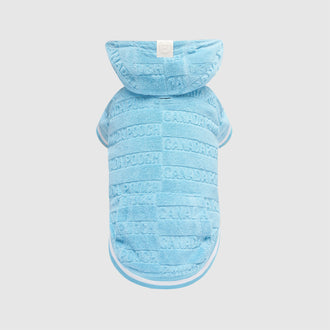 Beach Bum Towel Hoodie in Blue, Canada Pooch, Dog Hoodie|| color::blue|| size::na