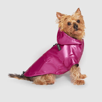 Cold Front Raincoat  in Pink, Canada Pooch Dog Raincoat