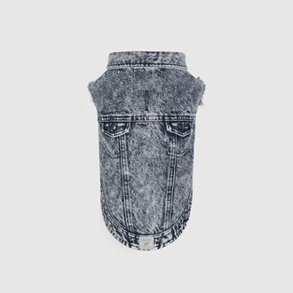 Downtown Denim Vest in Blue, Canada Pooch Dog Denim Vest || color::blue || size::na