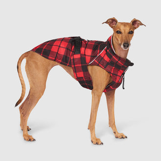 Expedition 2.0 Dog Coat in Red Plaid, Canada Pooch Dog Coat