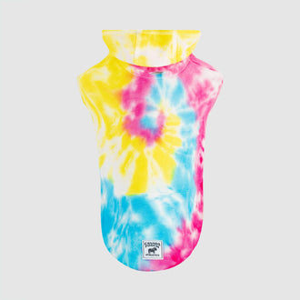 No Authority Dog Hoodie in Tie Dye, Canada Pooch Dog Sweater || color::tie-dye || size::na