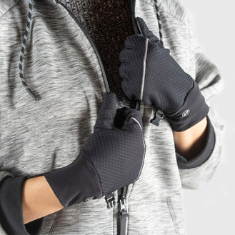 Dog Walking Gloves Unlined in Black, Canada Pooch Dog Walking Gloves Unlined