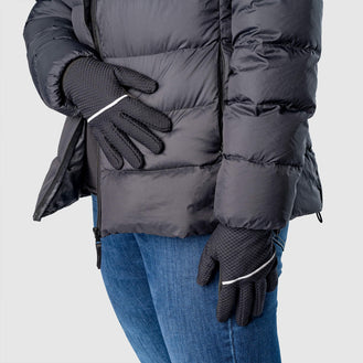 Dog Walking Gloves Lined in Black, Canada Pooch Dog Walking Gloves Lined