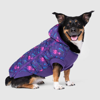 Prism Puffer in Galaxy, Canada Pooch Dog Parka