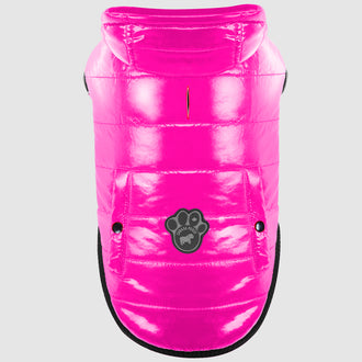 Shiny Puffer Dog Vest in Pink, Canada Pooch Dog Puffer Vest || color::pink || size::na
