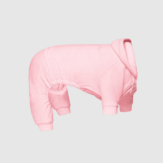 Soft Side Sweatsuit in Pink, Canada Pooch, Dog Onesie|| color::pink|| size::na