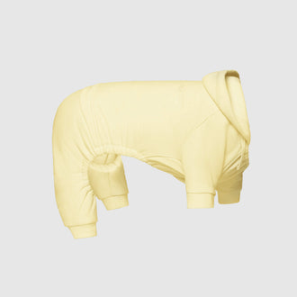 Soft Side Sweatsuit in Yellow, Canada Pooch, Dog Onesie|| color::yellow|| size::na