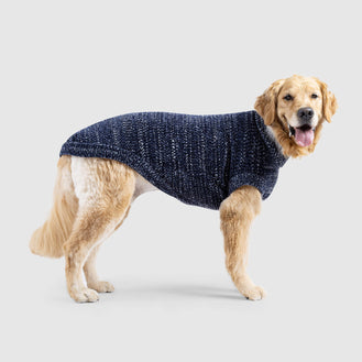 Soho Dog Sweater in Navy Mix, Canada Pooch Dog Sweater