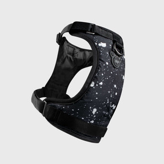The Everything Dog Harness in Black Splatter, Canada Pooch Dog Harness || color::splatter || size::na