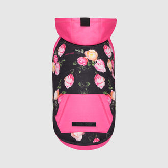 Whatever The Weather Hoodie in floral, Canada Pooch, Dog Hoodie|| color::floral|| size::na