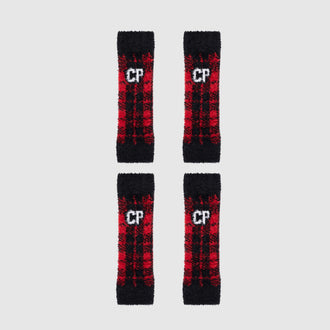 Work It Dog Leg Warmers in Red Plaid, Canada Pooch Dog Leg Warmers || color::red-plaid|| size::na