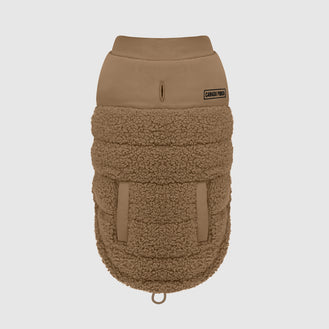 Cool Factor Puffer Jacket in Tan, Canada Pooch Dog Parka|| color::tan|| size::na