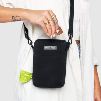 The Everything Dog Walking Bag in Black, Canada Pooch, Dog Bag|| color::black|| size::na