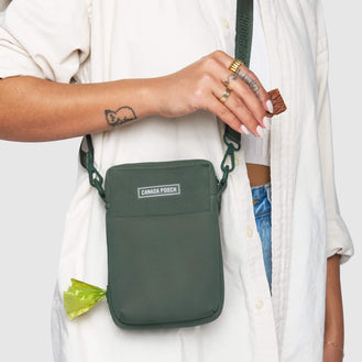 The Everything Dog Walking Bag in Forest Green, Canada Pooch, Dog Bag