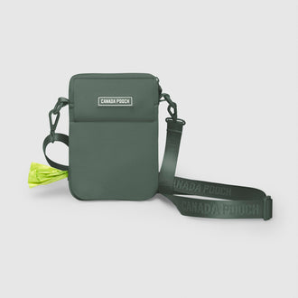 The Everything Dog Walking Bag in Forest Green, Canada Pooch, Dog Bag|| color::forest-green|| size::na