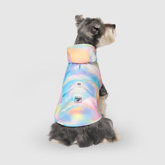 Pick Me Poncho, Canada Pooch Dog Raincoat|| color::cloud-dream|| size::12|| name:: Logan the Mini Schnauzer|| weight::13