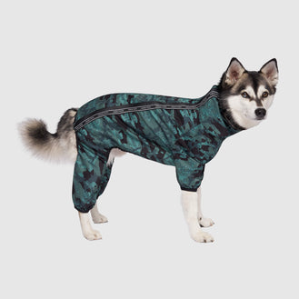 The Slush Suit in Green Camo, Canada Pooch Dog Slush Suit