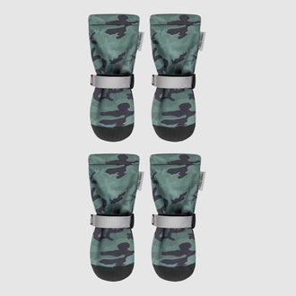 Soft Shield Dog Boots in Green Camo Reflective, Canada Pooch, Dog Boot || color::Green-Camo-Reflective || size::na