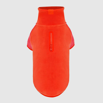 Weather-Resistant Fleece Pullover in Cayenne, Canada Pooch Dog Sweater || color::cayenne