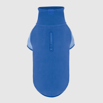 Weather-Resistant Fleece Pullover in Electric Blue, Canada Pooch Dog Sweater || color::electric-blue