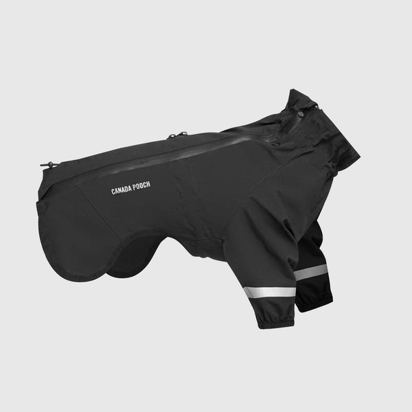 Waterproof Raincoat in Black, Canada Pooch Dog Raincoat|| color::black|| size::na