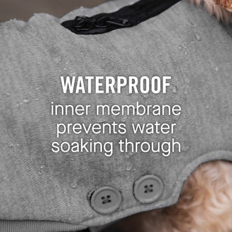 Waterproof Sweater in Grey, Canada Pooch, Dog Sweater|| color::grey|| size::na