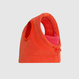 Weather-Resistant Fleece Balaclava in Cayenne, Canada Pooch Dog Balaclava || color::cayenne