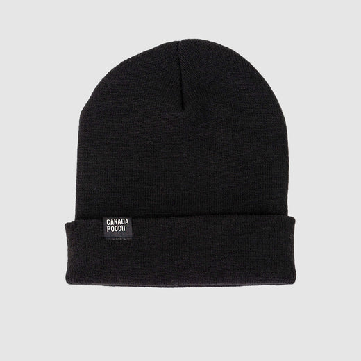 Adult Basic Beanie in Black, Canada Pooch Human Beanie