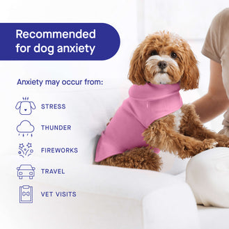 Weighted Calming Vest in Pink, Canada Pooch, Dog Calming|| color::pink|| size::na|| lang::en