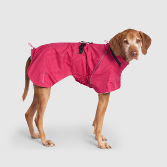 Complete Coverage Raincoat in Pink Reflective, Canada Pooch Raincoat