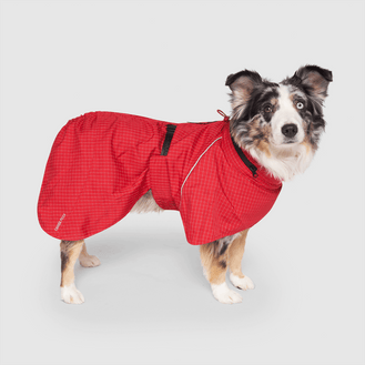 Complete Coverage Raincoat in Red Reflective, Canada Pooch Dog Raincoat