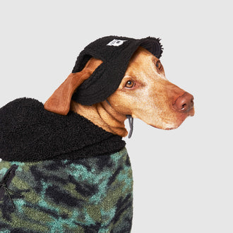 Cool Factor Bucket Hat in Black Grey, Canada Pooch Dog Hat|| color::black-grey|| size::L|| name::Pluto The Viszla|| weight::82