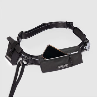 Utility Belt in Black Reflective, Canada Pooch Dog Walking Essentials|| color::black-reflective|| size::na