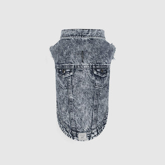 Downtown Denim Vest in Blue, Canada Pooch Dog Denim Vest || color::blue || size::na