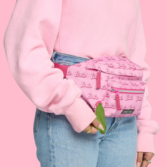 Barbie Fanny Pack in Logo Print, Canada Pooch, Human Fanny Pack|| color::logo-print|| size::na