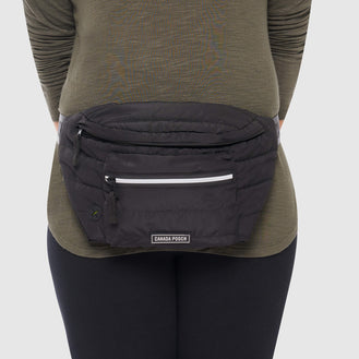 The Everything Puffer Fanny Pack in Black, Canada Pooch Fanny Pack