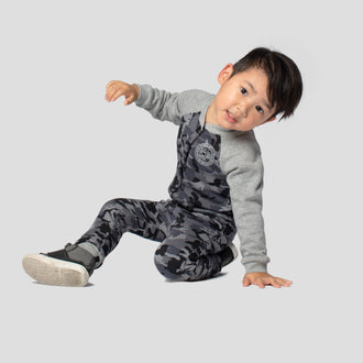 Frosty Fleece Kids Sweatsuit in Black Camo, Canada Pooch Kids Sweatsuit || color::black-camo || size::4T