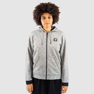 Model Images of the Grey Dog Owner Hero Hoodie Matching With Their Dog