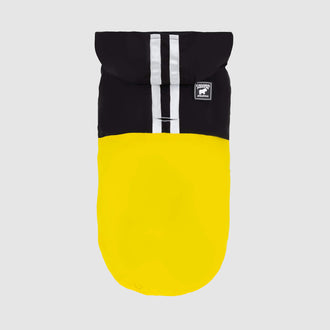 Pack It Jacket in Black Yellow, Canada Pooch Dog Rain Jacket || color::black-yellow || size::na