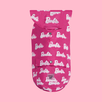 Barbie Pick Me Poncho in Logo Print, Canada Pooch, Dog Raincoat|| color::logo-print|| size::na