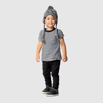 Polar Pom Pom Kids Hat in Grey, Canada Pooch Kids Hat || color::charcoal || size::M/L