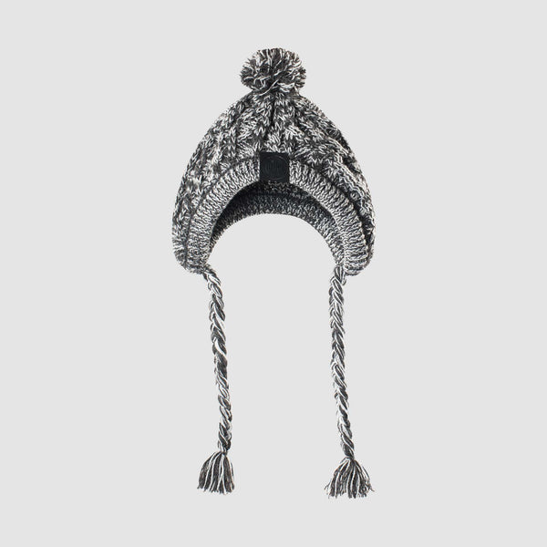 Polar Pom Pom Dog Hat in Charcoal, Canada Pooch Dog Hat || color::charcoal || size::na