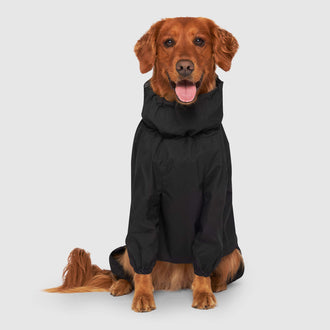 Slush Suit in Black, Canada Pooch Dog Suit|| color::black|| size::24|| name:: Bailey the Golden Retriever|| weight::55