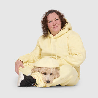 Soft Side Sweatpants in yellow, Canada Pooch, Pet Parent Pants|| color::yellow|| size::XL