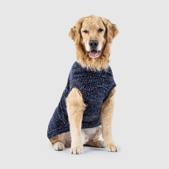 Soho Dog Sweater in Navy Mix, Canada Pooch Dog Sweater || color::navy-mix || size::26