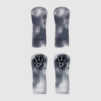 Tie Dye Socks in black and white tie dye, Canada Pooch, Dog Socks|| color::black-white-tie-dye|| size::na
