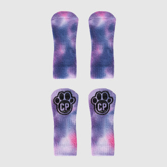 Tie Dye Socks in purple tie dye, Canada Pooch, Dog Socks|| color::purple-tie-dye|| size::na
